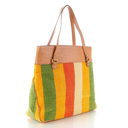 Gucci Canvas Striped Studded Blondie Tote Multicolor 3 of 7