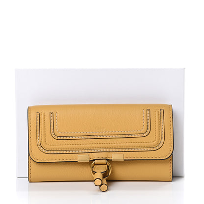 Chloe Calfskin Marcie Continental Flap Wallet Honey Gold 9 of 9