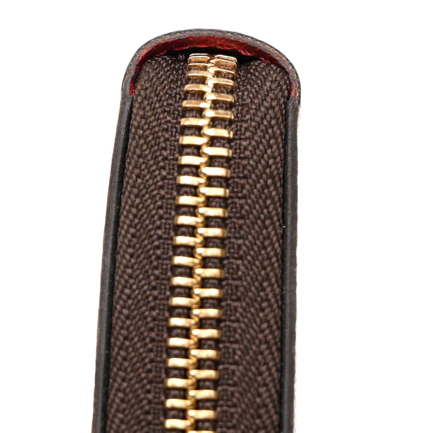 Damier Ebene Clemence Wallet Cherry