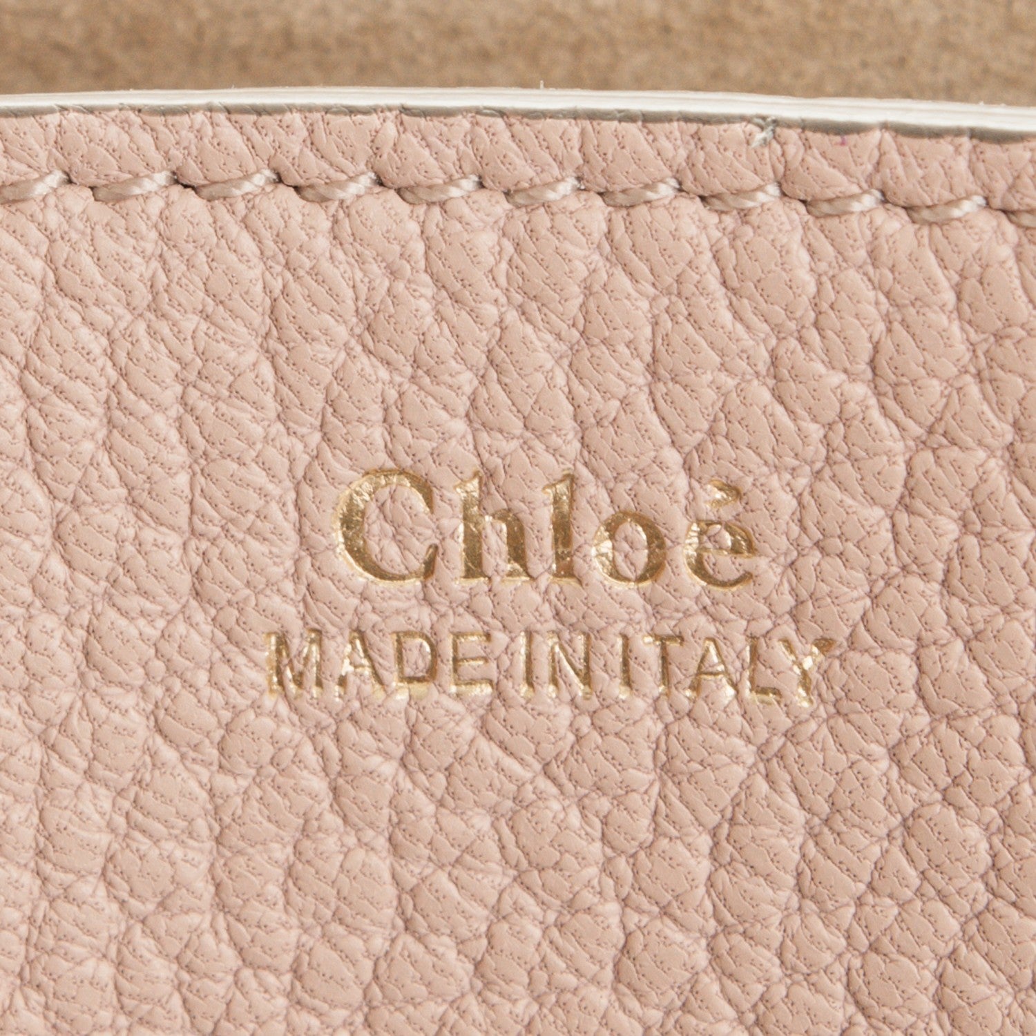 Chloe Grained Lambskin Drew Shoulder Bag Cement Pink 6 of 6