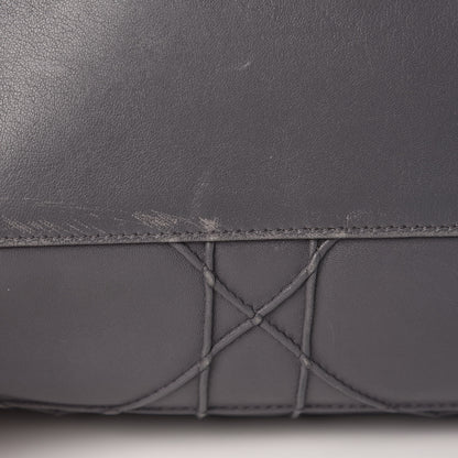 Christian Dior Lambskin Cannage Granville Polochon Grey 12 of 20