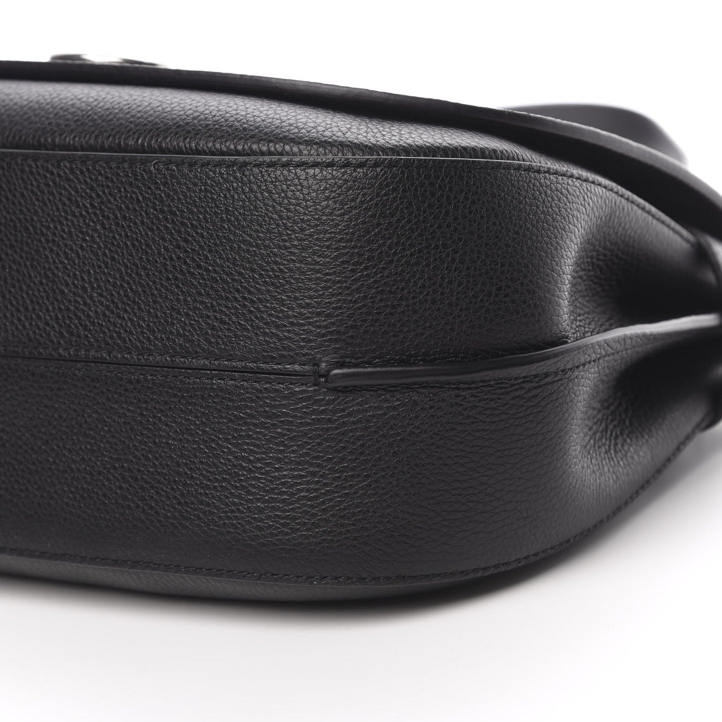 Small Classic Grain Calfskin Amberley Satchel Black
