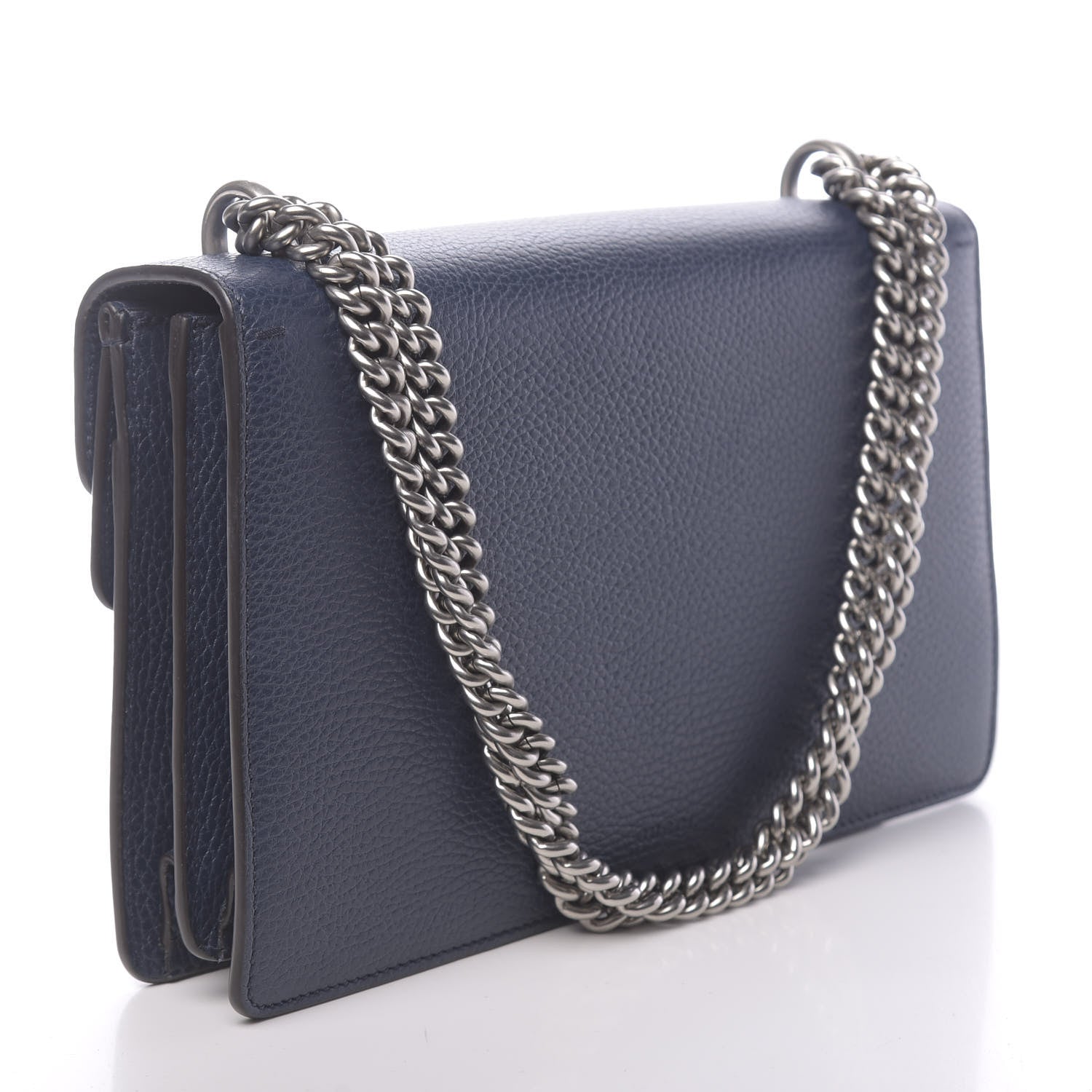 Gucci Dollar Calfskin Crystal Small Dionysus Shoulder Bag Blue Agata Montana Sapphire 3 of 10