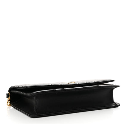 Burberry Lambskin Quilted Lola Clutch On Chain Black 4 of 12