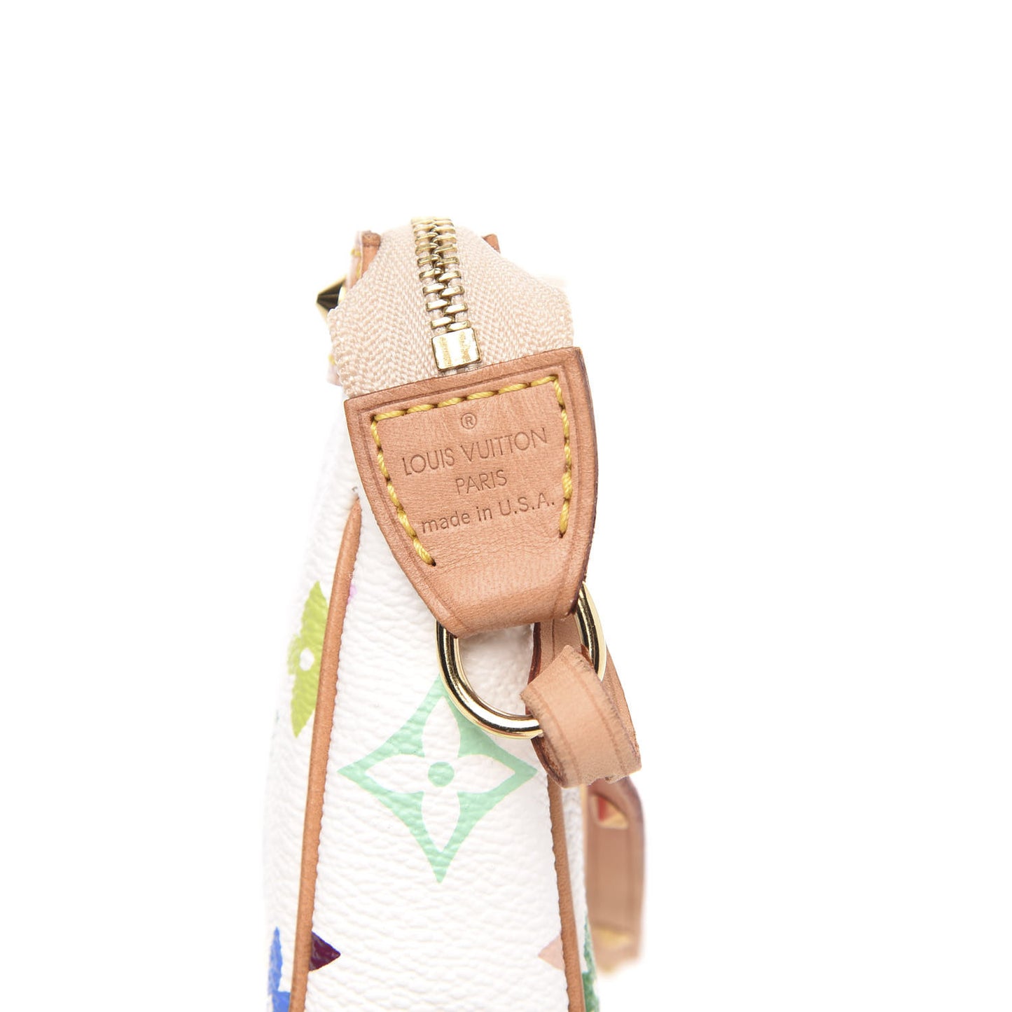 Monogram Multicolor Pochette Accessories White