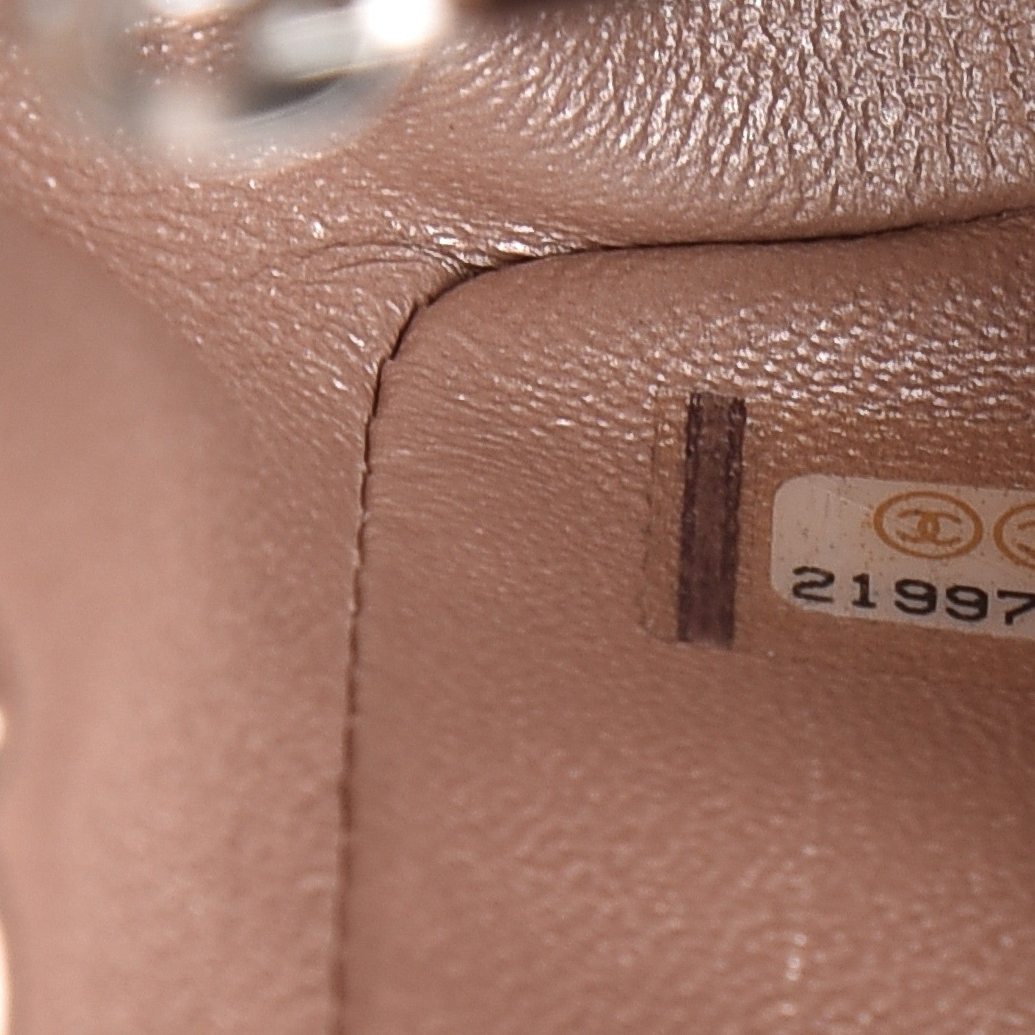 Chanel Metallic Calfskin Quilted Pixel Effect Mini Rectangular Flap Pink Gold 7 of 15