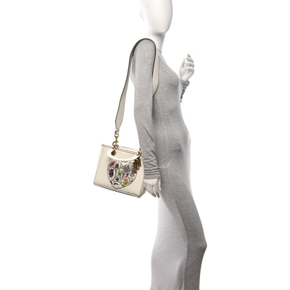 Christian Dior Calfskin Niki De Saint Phalle Heart Medium Supple Lady Dior Off White 2 of 13