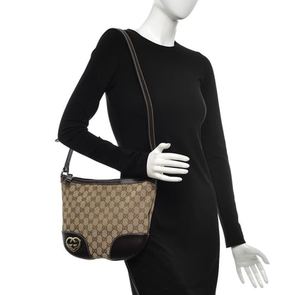 Gucci Monogram Small Lovely Heart Messenger Dark Brown 2 of 11
