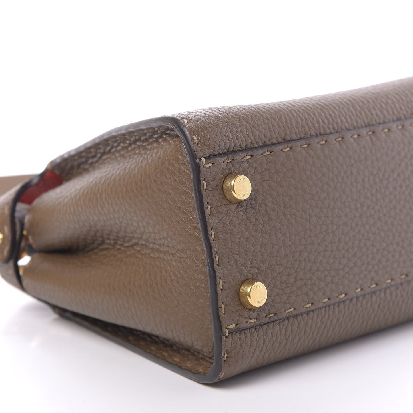 Cuoio Romano Selleria Medium Peekaboo Iconic Essentially Satchel Fango Papavero Fuxia
