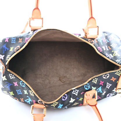 Louis Vuitton Monogram Multicolor Keepall 45 Black 4 of 25