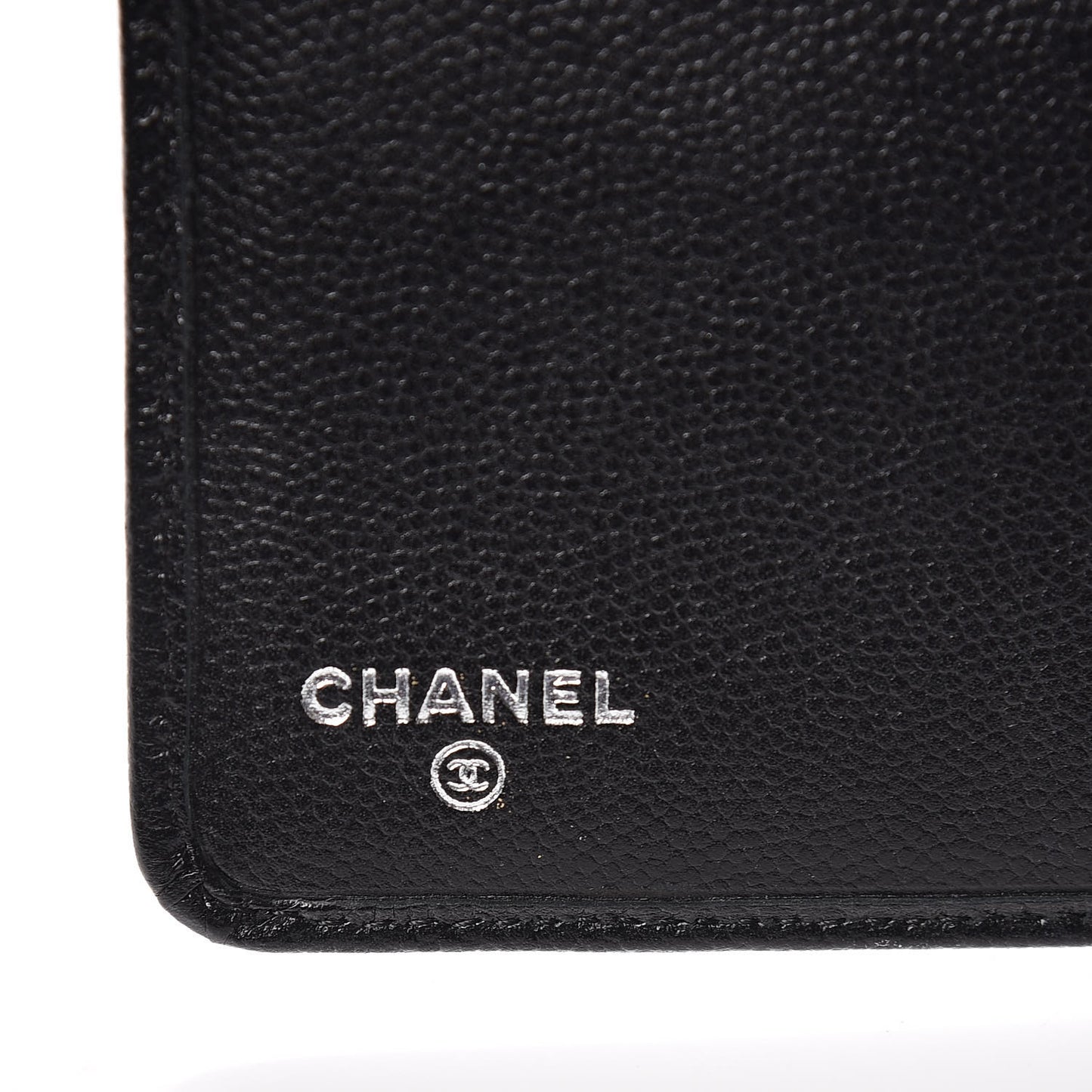 Caviar Sevruga Large Zip Pocket Wallet Black