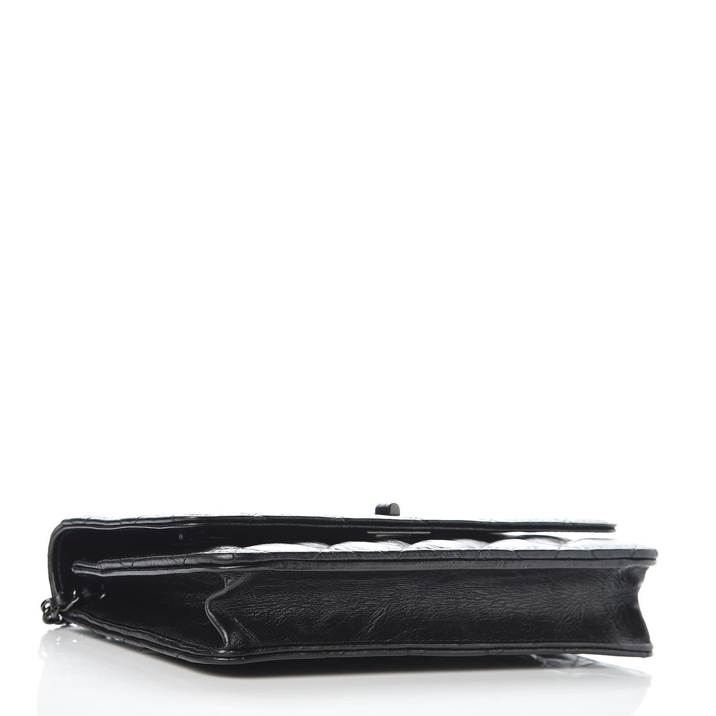 Aged Calfskin Quilted Reissue Wallet On Chain WOC So Black