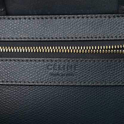 Celine Grained Calfskin Small Vertical Cabas Storm 6 of 11