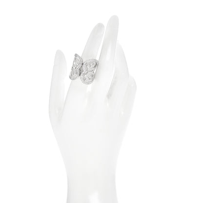 Chopard 18K White Gold Diamond Love Hearts Ring 53 6.5 2 of 6