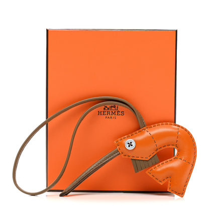 Hermes Milo Lambskin Shrimp Bag Charm 4 of 4