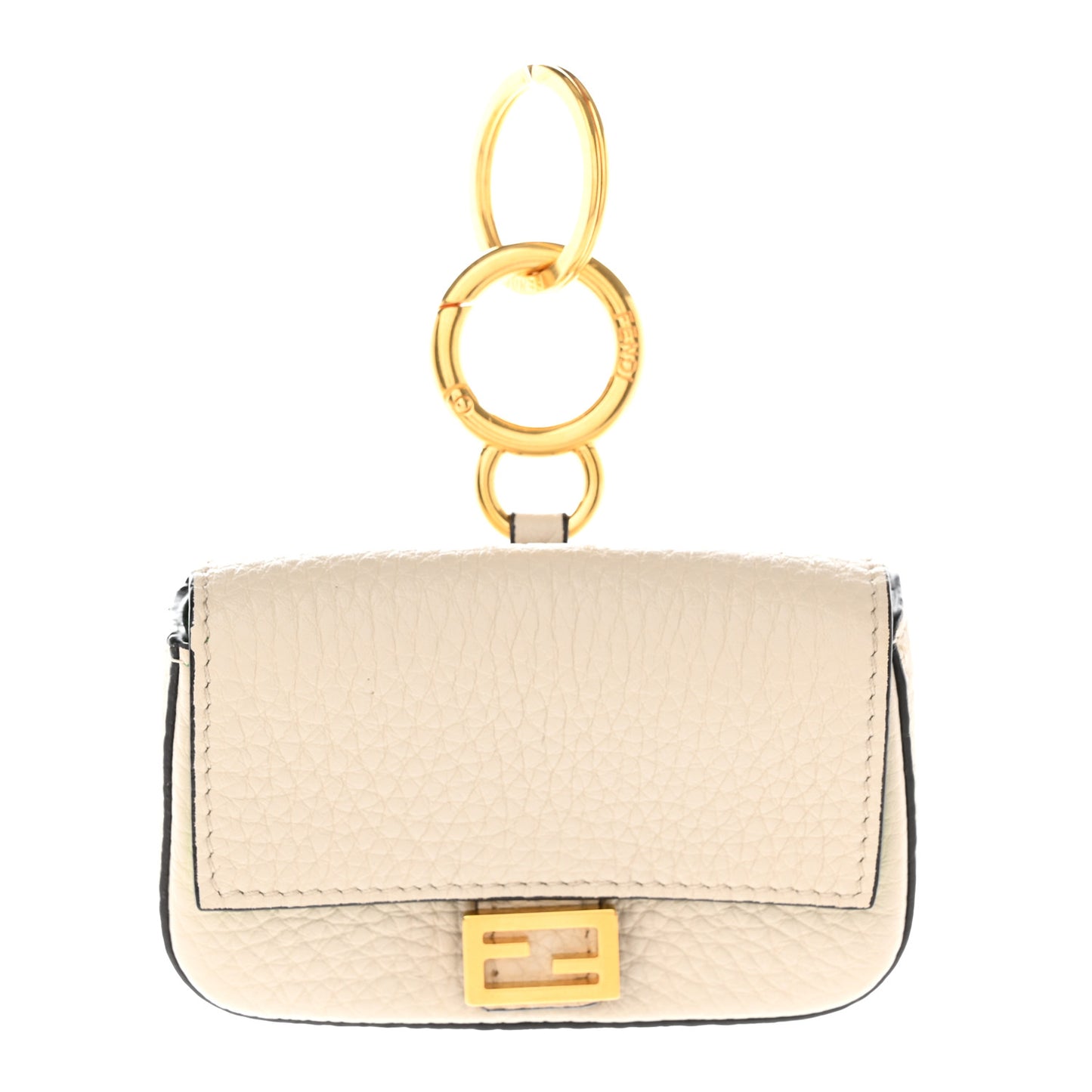 Cuoio Romano Micro Baguette Charm Latte