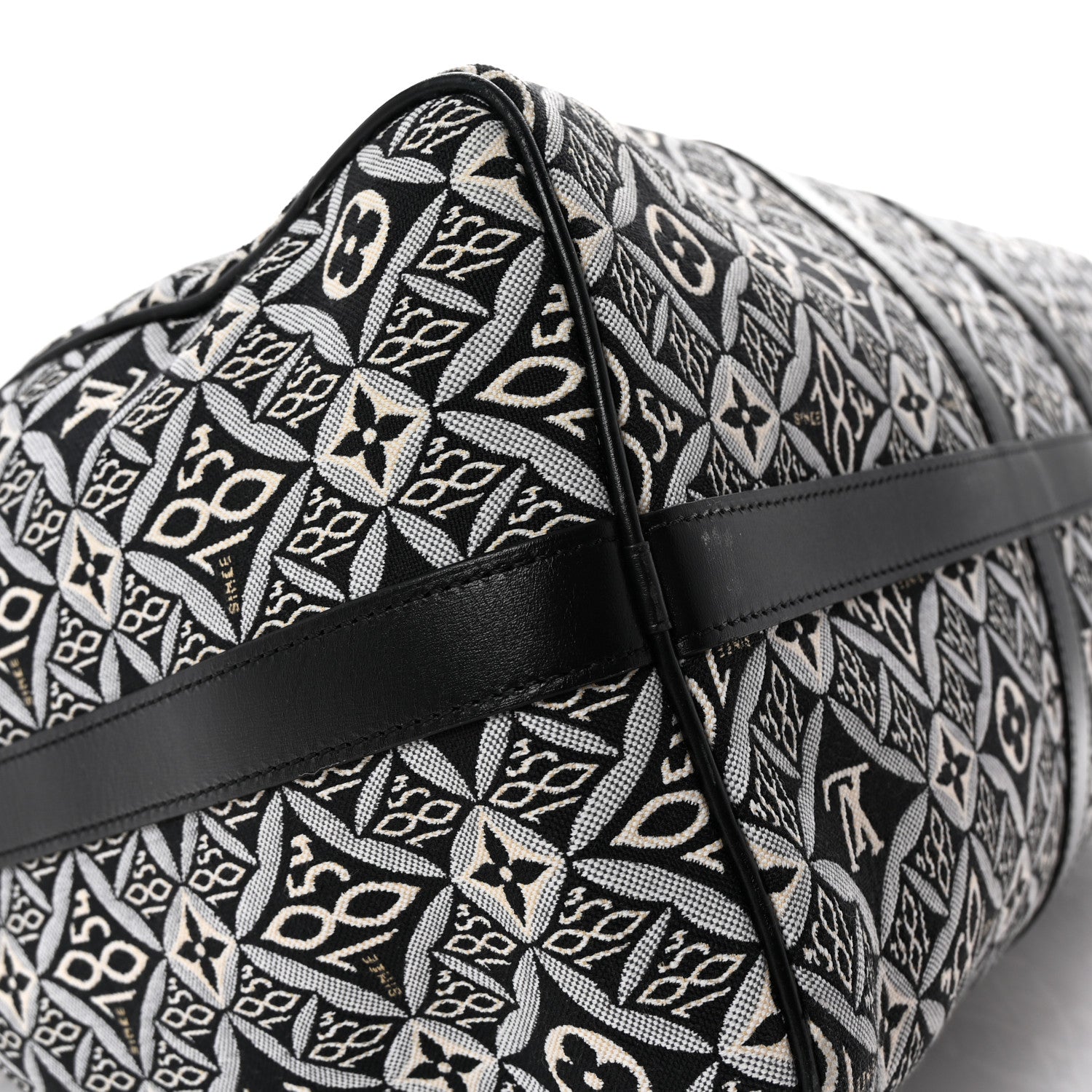 Louis Vuitton Jacquard Since 1854 Keepall Bandouliere 45 Grey 8 of 8