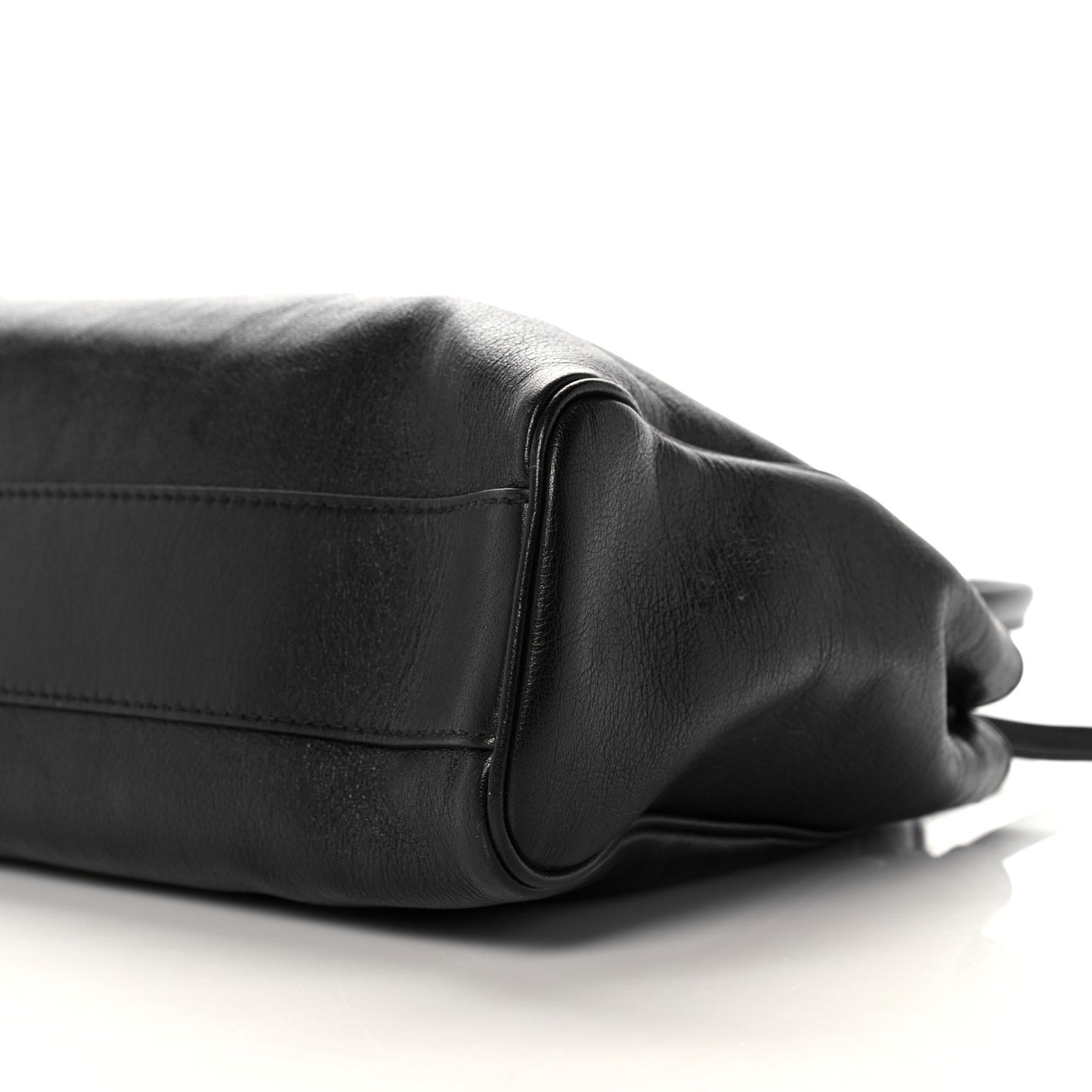 Calfskin Large Re(Belle) Top Handle Bag Black