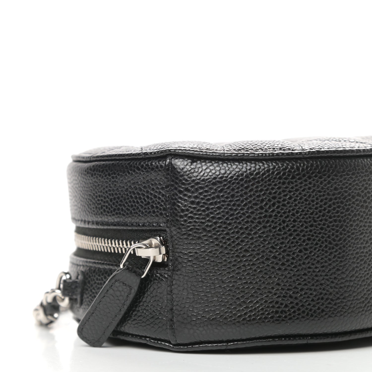 Chanel Caviar Quilted Round Clutch With Chain Black 9 of 11