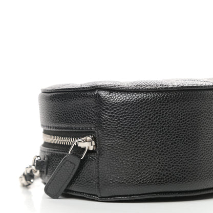 Chanel Caviar Quilted Round Clutch With Chain Black 9 of 11