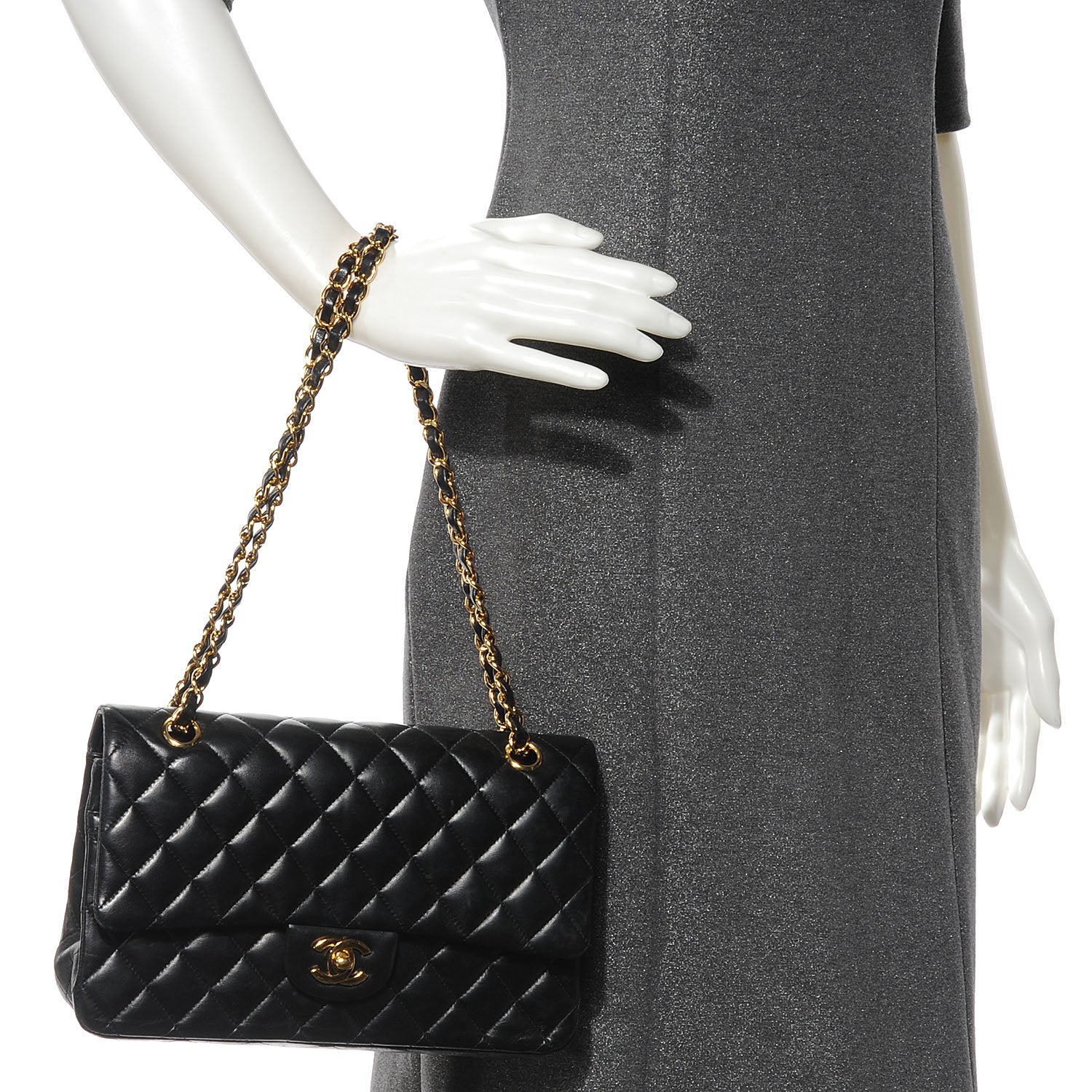 Chanel Lambskin Medium Double Flap Black 2 of 7