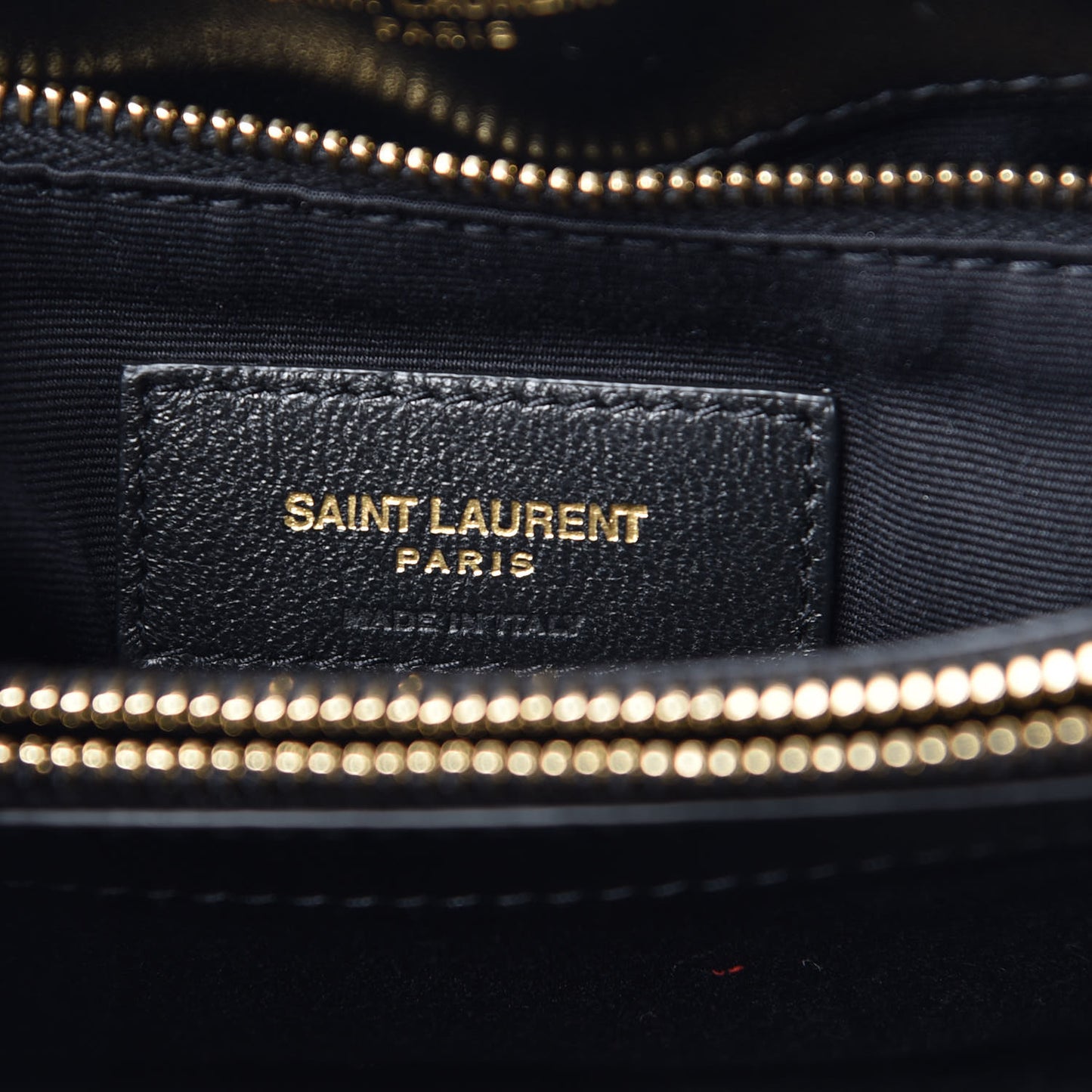 Calfskin Y Quilted Monogram Medium Loulou Chain Satchel Black