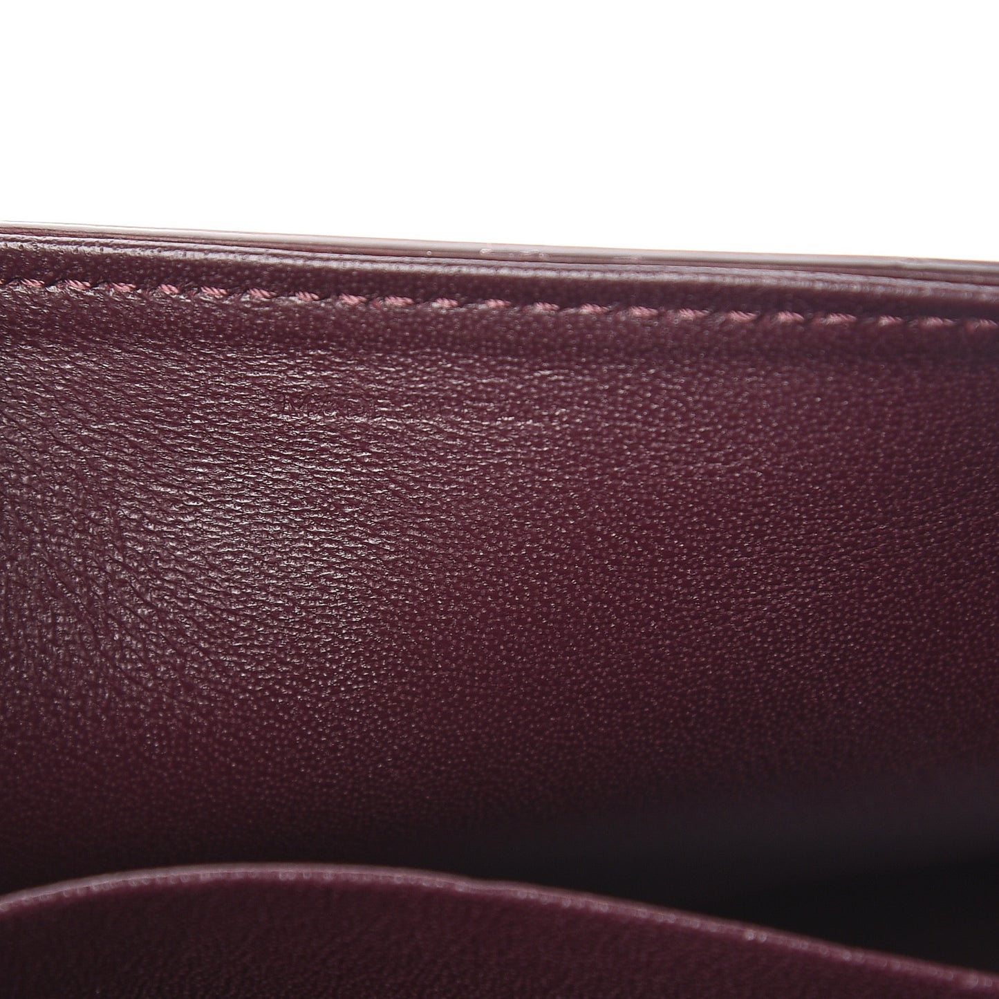 Satinated Calfskin Medium Crecy Bag Burgundy