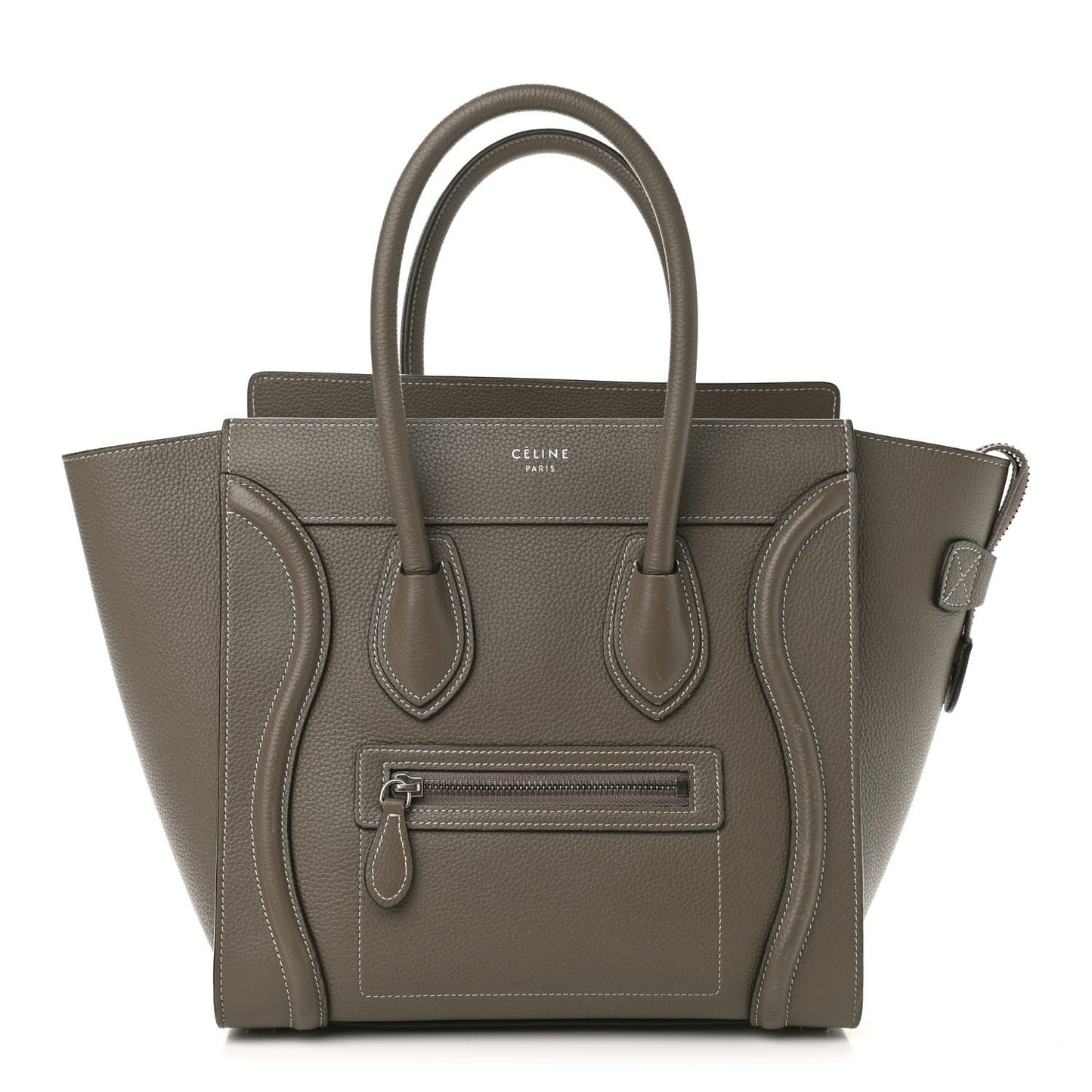 Drummed Calfskin Micro Luggage Souris
