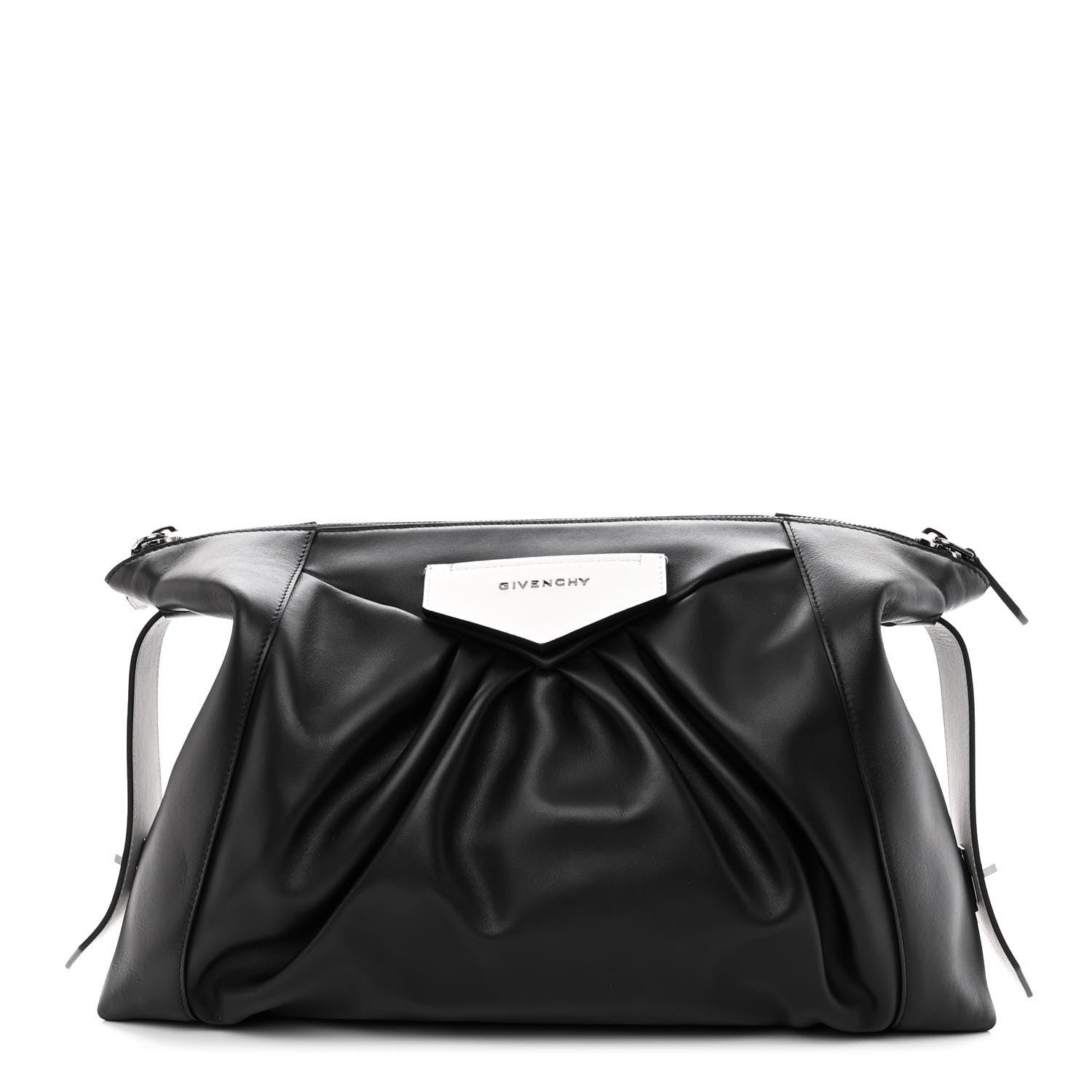 Givenchy Calfskin Antigona Large Soft Clutch Black White 1 of 9