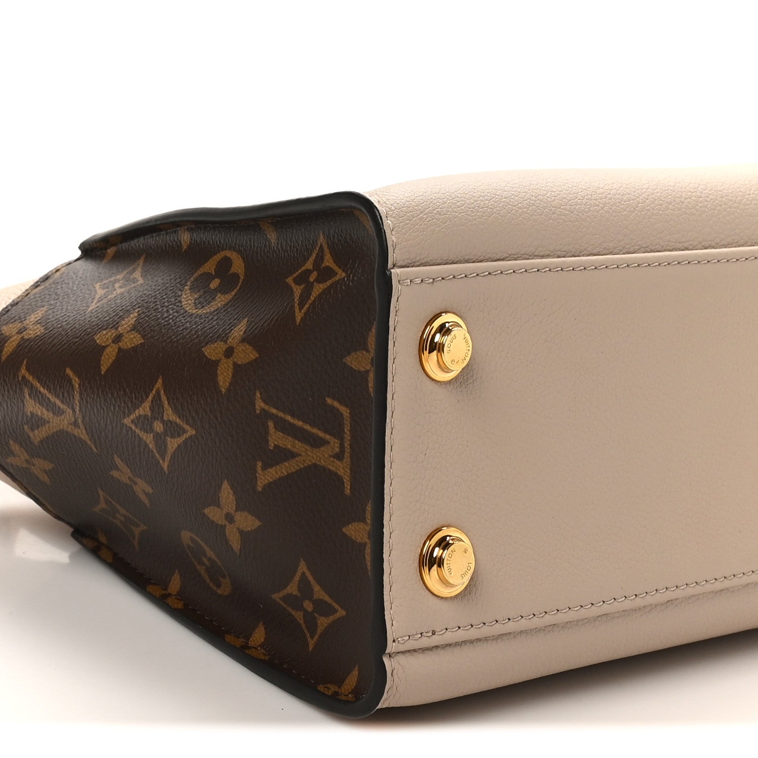 Louis Vuitton Calfskin Monogram On My Side PM Greige 8 of 9