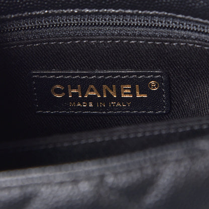 Chanel Caviar Lizard Embossed Quilted Mini Coco Handle Flap Black 8 of 10