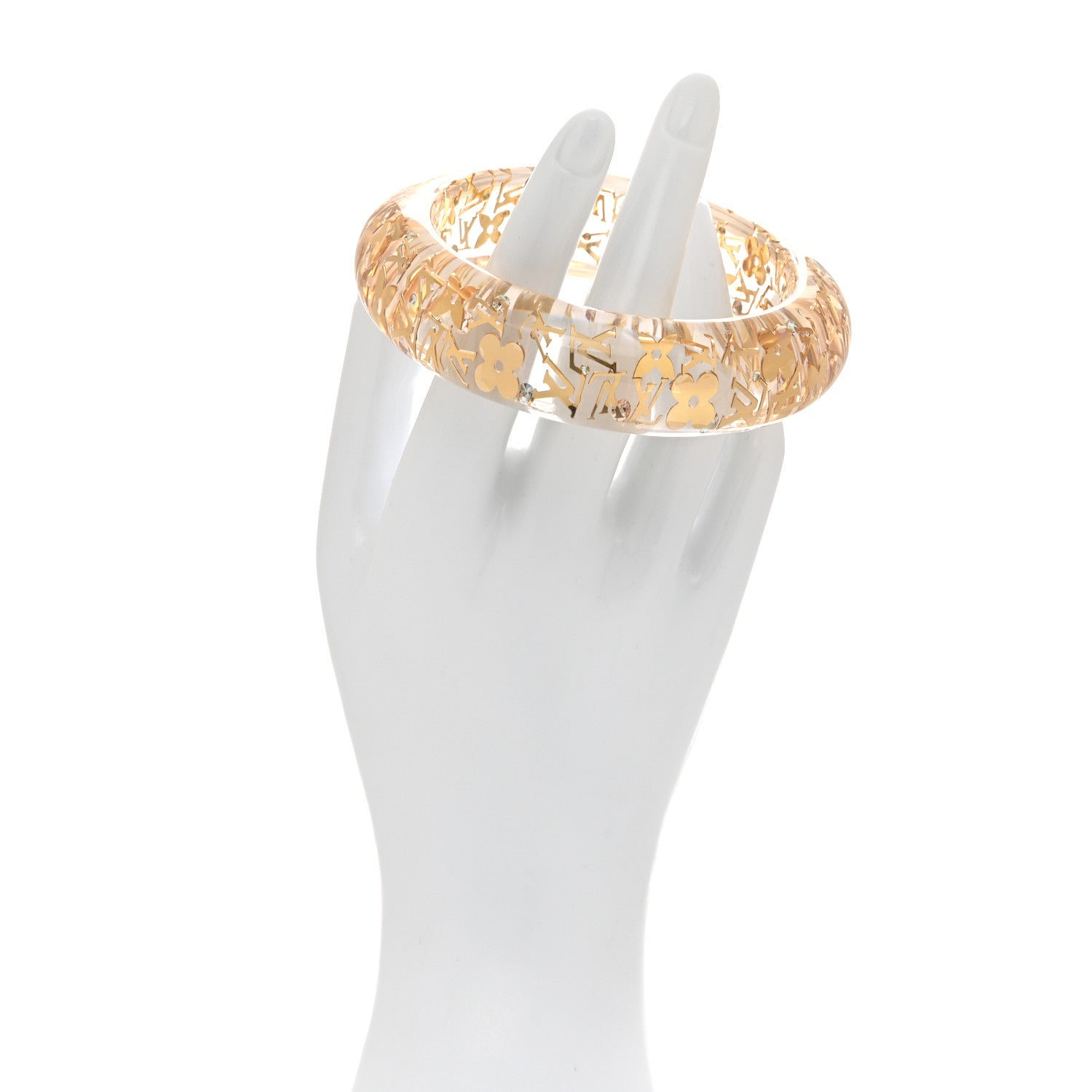 Louis Vuitton Resin Swarovski Medium Inclusion Bracelet GM Transparent 2 of 4