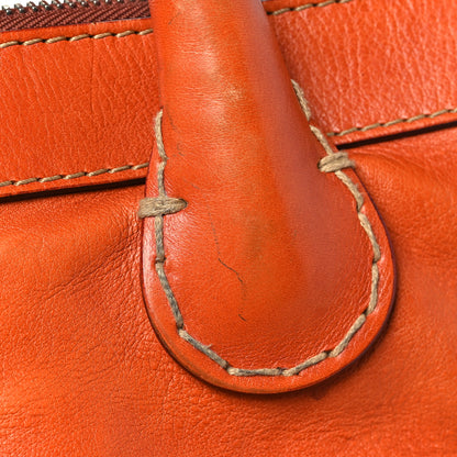 Chloe Calfskin Edith Satchel Orange 11 of 12