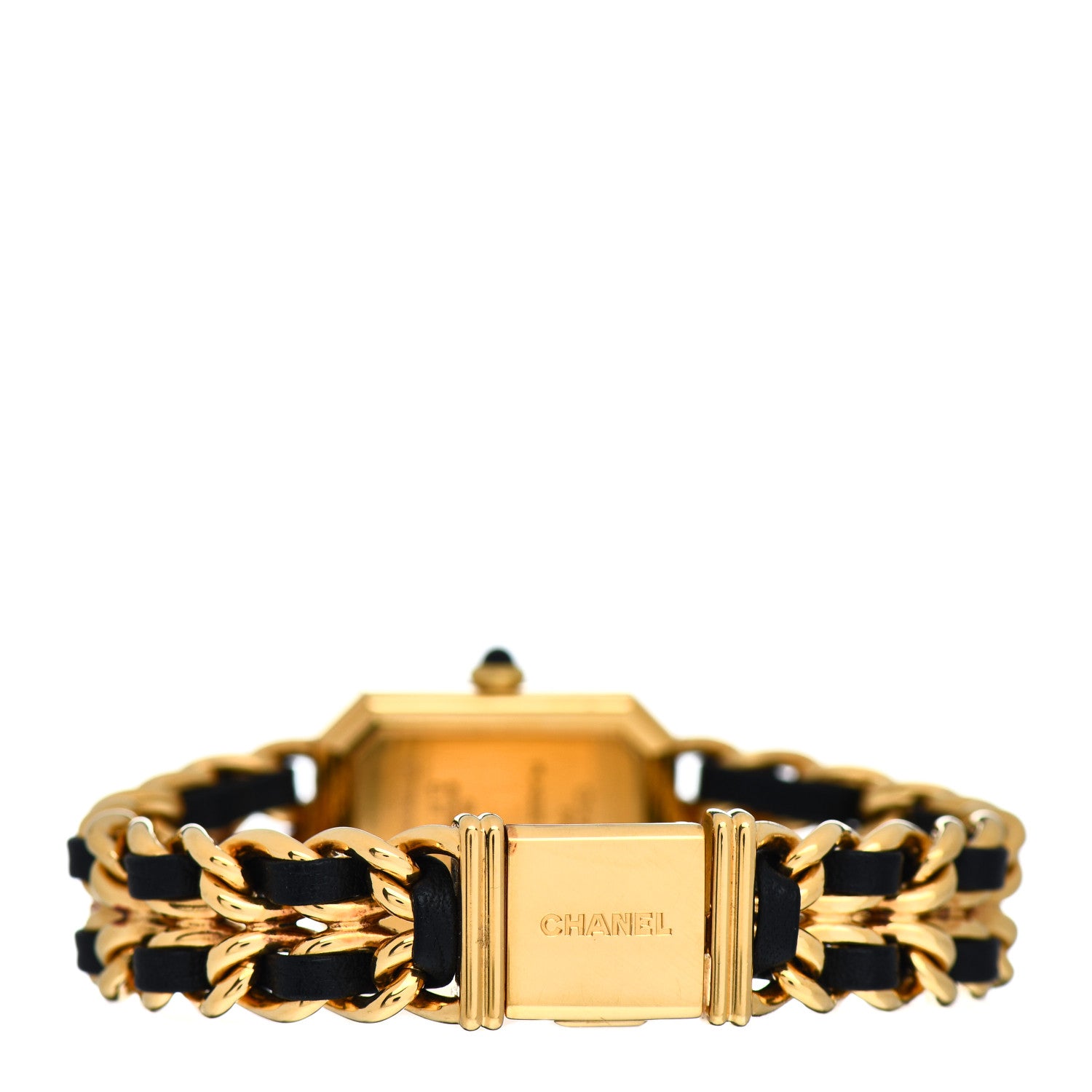 Chanel Stainless Steel Lambskin 20mm Chain Premiere Quartz Watch Gold M 3 of 4