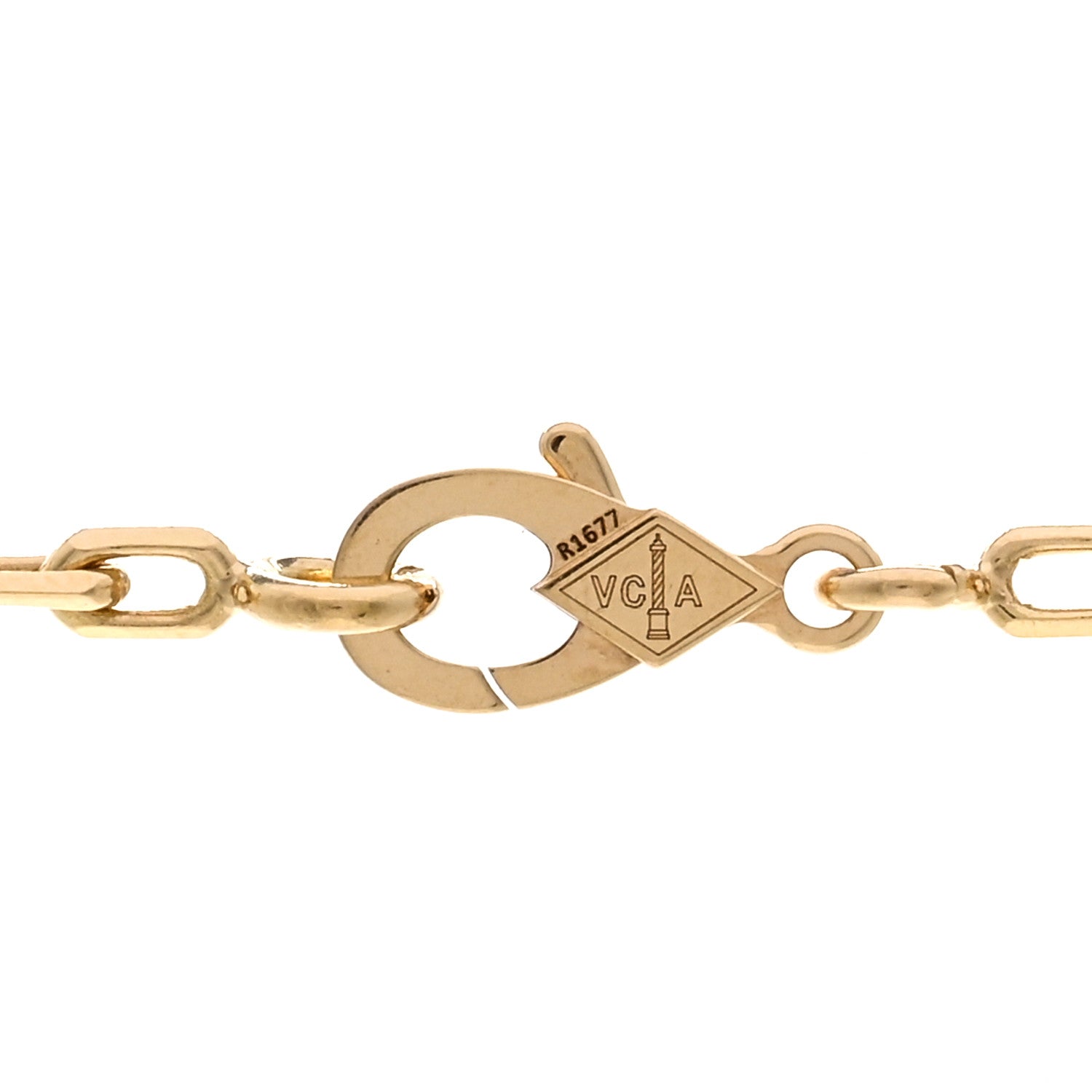 Van Cleef & Arpels 18K Yellow Gold Mother of Pearl 10 Motifs Vintage Alhambra Necklace 4 of 7