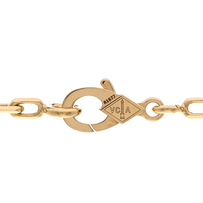 Van Cleef & Arpels 18K Yellow Gold Mother of Pearl 10 Motifs Vintage Alhambra Necklace 4 of 7