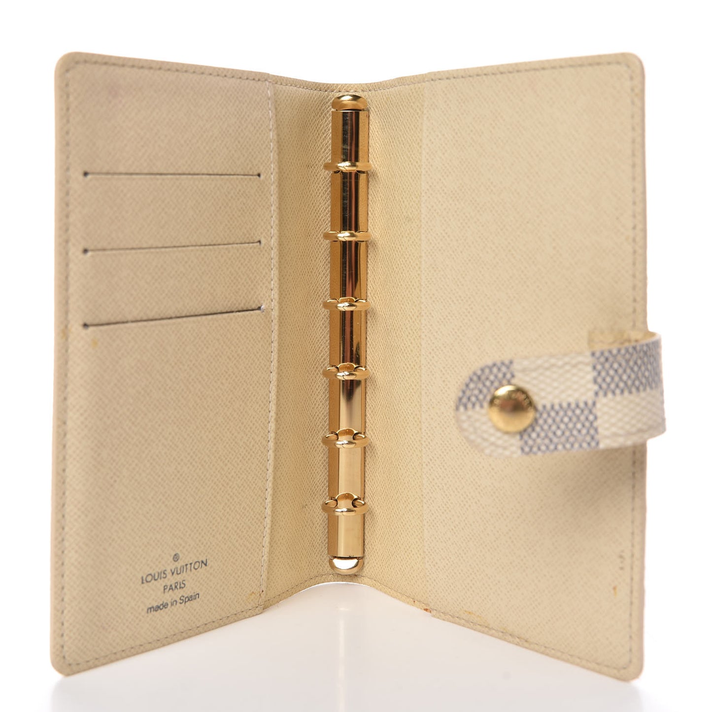 Damier Azur Small Ring Agenda Cover
