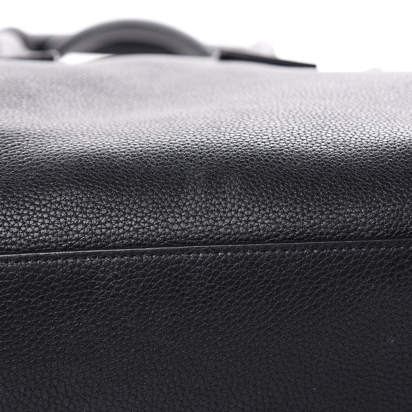 Grained Calfskin Small Supple Sac De Jour Black