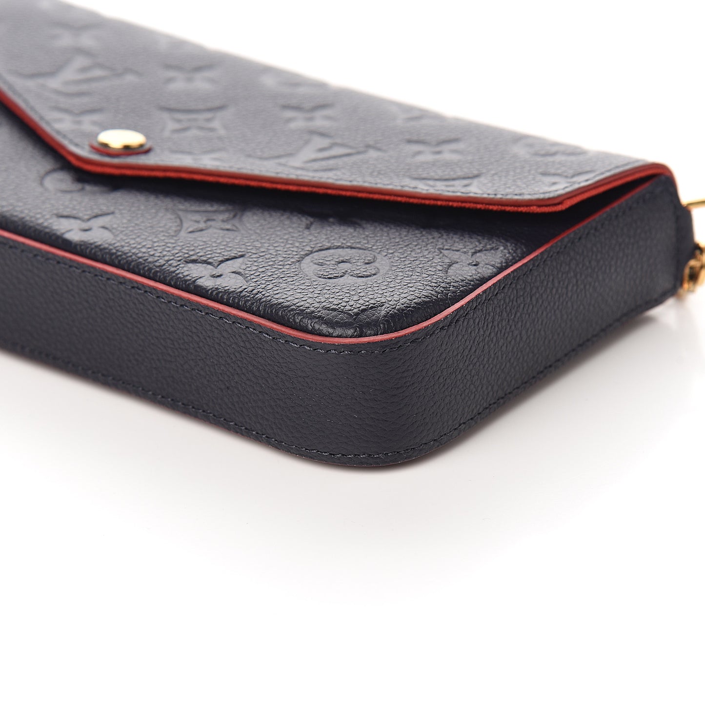 Empreinte Pochette Felicie Chain Wallet Marine Rouge