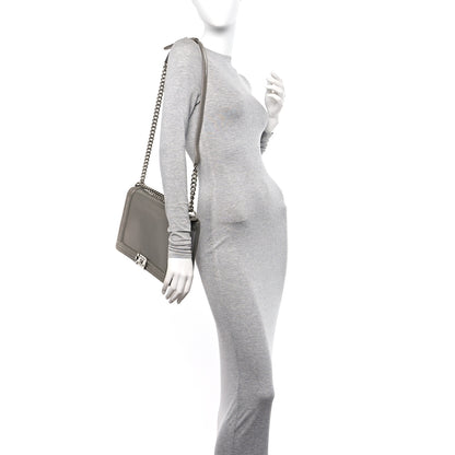 Chanel Glazed Calfskin Large Boy Flap Grey 2 of 10