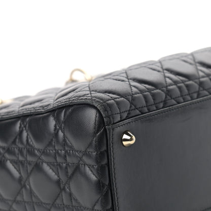 Christian Dior Lambskin Cannage Large Lady Dior Black 10 of 20