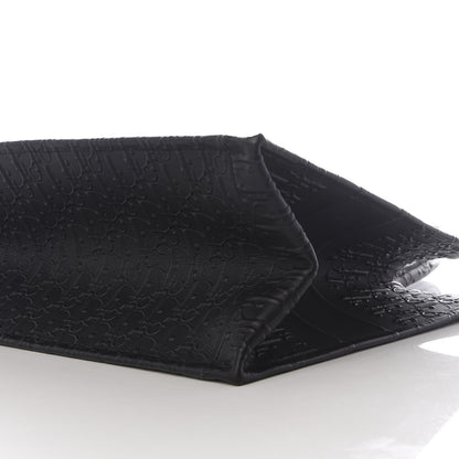 Christian Dior Oblique Calfskin Embossed Medium Book Tote Black 9 of 9