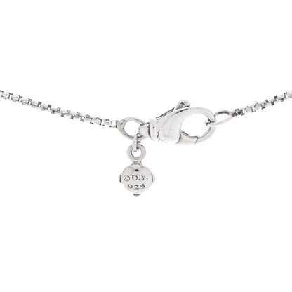 David Yurman Sterling Silver Cultured Pearl 8mm Petite Chatelaine Pendant Necklace 5 of 5