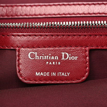 Christian Dior Lambskin Cannage Ruffle New Lock Flap Red 6 of 10