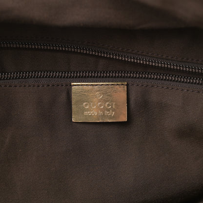 Gucci GG Monogram Web Medium Collapsible Carry On Duffle Beige Gold 6 of 17