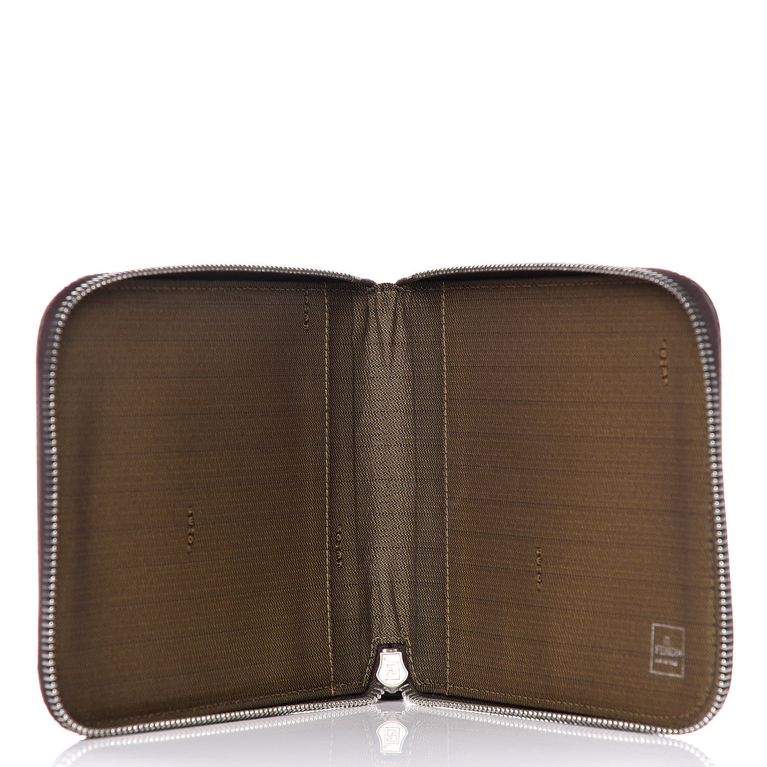 Fendi Zucca Zip Around Pouch Tobacco 5 of 6