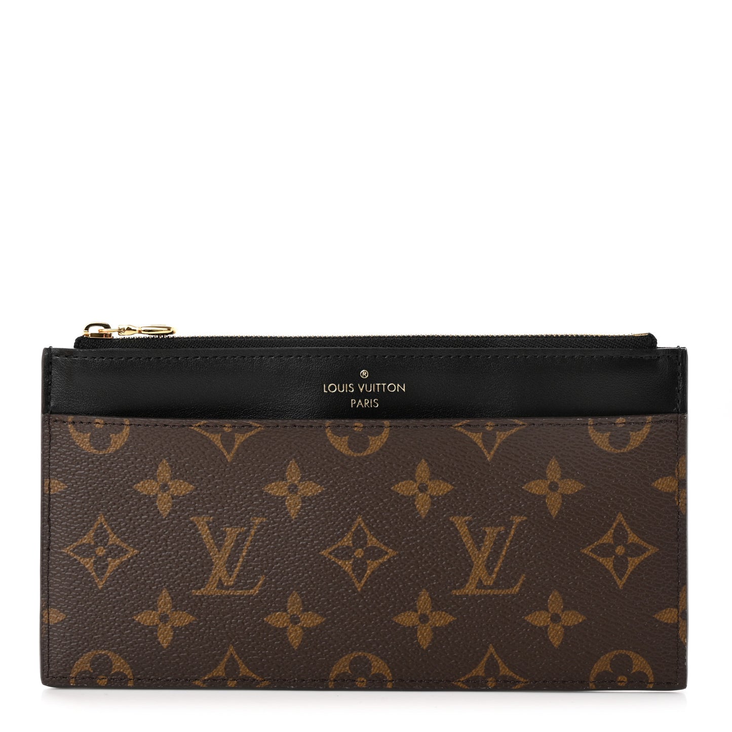 Monogram Slim Purse Black