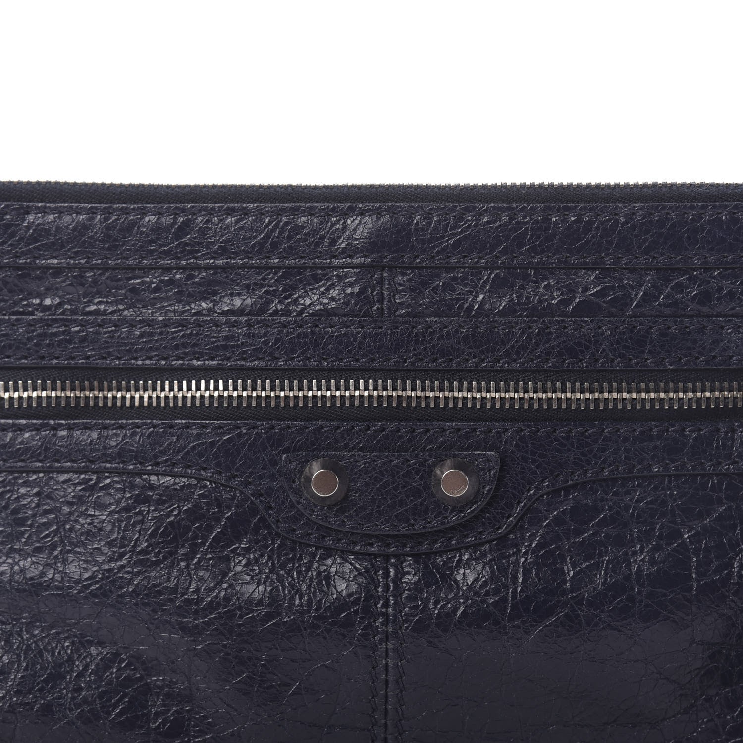 Balenciaga Agneau Arena Classic Hardware Small Clip Bleu Nuit 8 of 8
