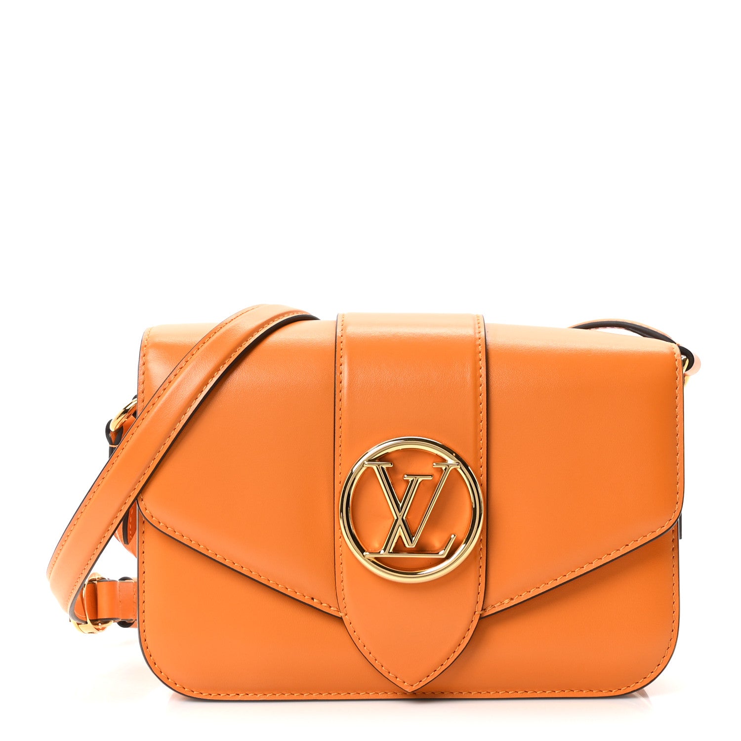 Louis Vuitton Smooth Calfskin LV Pont 9 Summer Gold 1 of 9