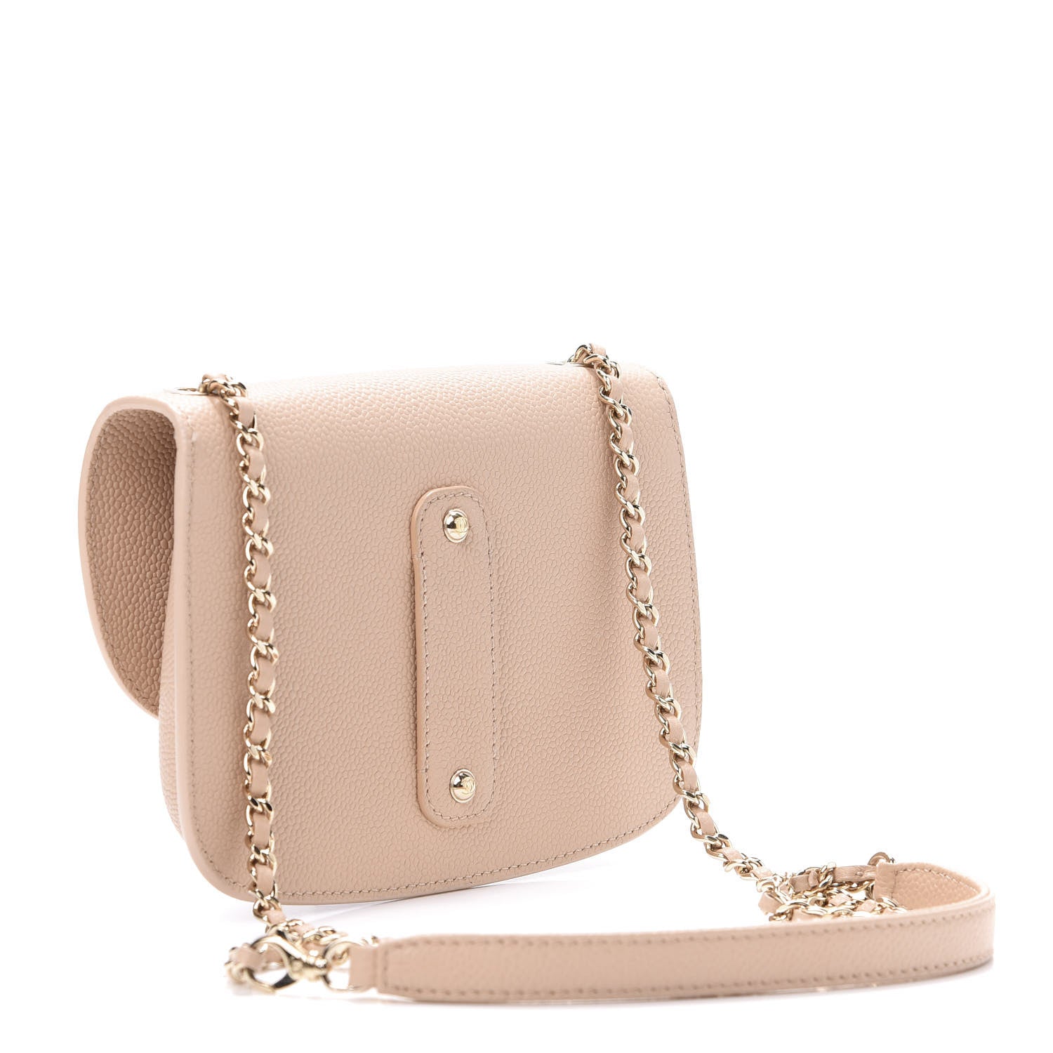 Chanel Caviar Flap Bag Light Beige 3 of 12